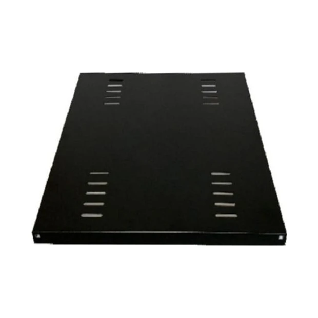 Bandeja fixa Hepsos 500 mm preta com estrutura robusta em aço SAE 1010/20 para suporte estável e seguro - Foto 3