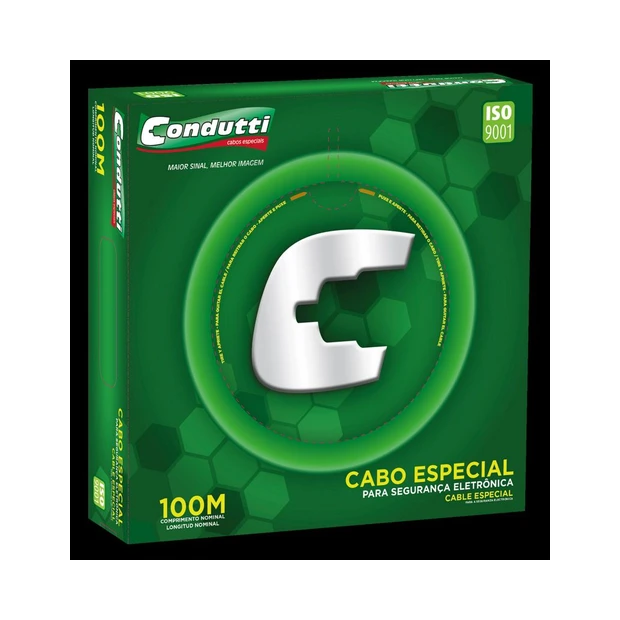 Cabo manga Condutti 4 vias rolo de 100 m com blindagem de cobre e isolamento em PVC anti-chama - Foto 2